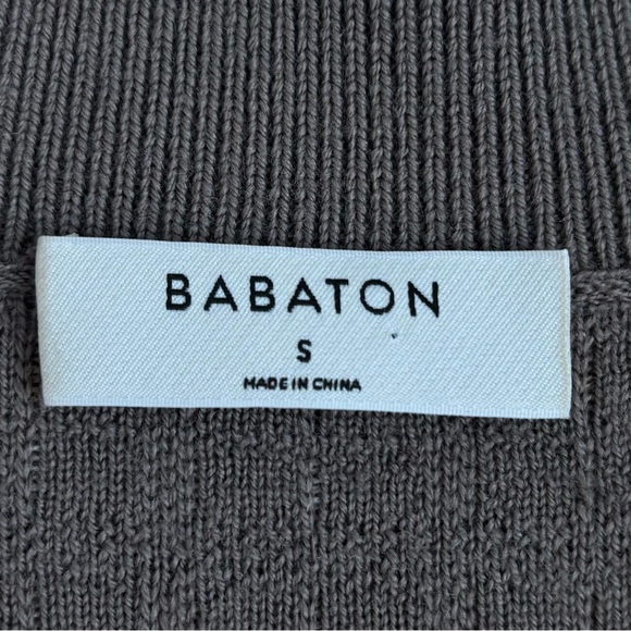 Aritzia Babaton Lacer Merino Wool Cardigan Sweater Brown White Checkered Small - Picture 10 of 17